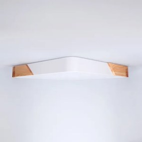 Brilagi - stmievateľné LED svietidlo PILANA LED/48W/230V dub/biela 42x42 cm + diaľkový ovládač