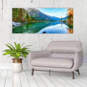 Obraz - Jazero Hintersee (120x50 cm)