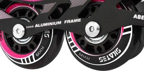 Ramiz Sada kolieskových korčúľ 4 v 1 Korčule pre deti Veľkosť 29-33 Ružová