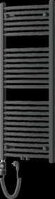 Mexen Ares, elektrické vykurovacie teleso 1200x500 mm + vykurovacia tyč 600 W, antracitová, W102-1200-500-2600-66