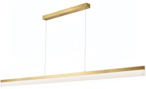 Toolight Toolight, LED stropné svietidlo 200cm, 48W, 4000K, APP1697-CP, zlatá matná, OSW-07893