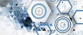 Obraz - Geometrická abstrakcia (120x50 cm)