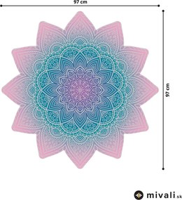 Samolepky na stenu - Mandala ružovo-modrá