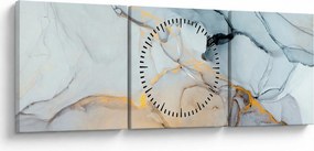 Obraz - Mramor (s hodinami) (90x30 cm)