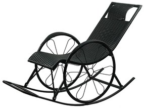 Hojdacie kreslo Rokefeler (ratan + čierna). Vlastná spoľahlivá doprava až k Vám domov. 1119536