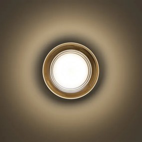 Ideal Lux - LED kúpeľňové stropné svietidlo LOLLY 1xGX53/9W/230V Ø 10,5 cm zlaté/dymové