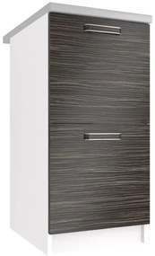 Kuchynská skrinka Belini spodná 40 cm eben kráľovský s pracovnou doskou  TOR SD2-40/0/WT/HK/0/F