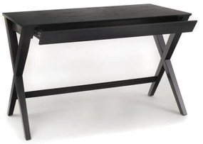 Čierny písací stôl so zásuvkou Actona Writex