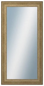 DANTIK - Zrkadlo v rámu, rozmer s rámom 50x100 cm z lišty HRAD strieborná patina (2823)
