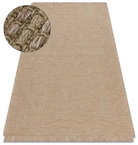 Koberec JUTE 3652 so strapcami, tmavobéžový