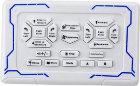 LEAN Toys Interaktívny RC robot diaľkovo ovládaný, 16 funkcií, svetlá, zvuky, modrý