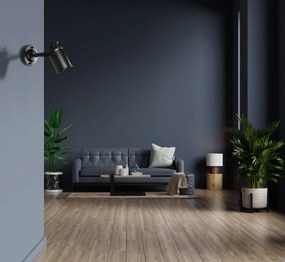 Toolight - Reflektor nástenné svietidlo E27 APP486-1C, čierna, OSW-00597