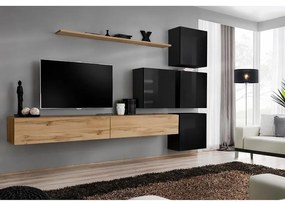 Obývacia stena Switch IX Wotan/Čierna