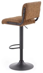 Barová stolička 109x46 cm čierna/hnedá