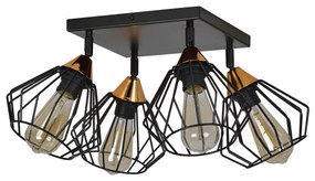 VESTA 4A | dizajnová stropná lampa Farba: Čierna