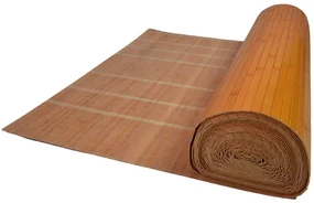 Oranžová bambusová rohož za posteľ - metráž Šírka rohože: 120 cm, Dĺžka rohože: 1200 cm