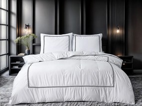 Posteľné obliečky elegantne biele - 200x220 cm