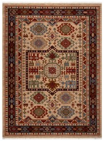 Koberec KESHAN, strapce 6668/53555 béžový / bordový