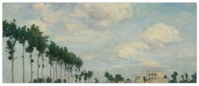Obraz - Johan Barthold Jongkind, The Towpath, reprodukcia (120x50 cm)