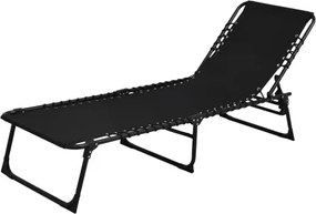 Záhradné lehátko Bielfeld, čierne%