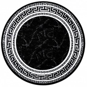 Kusový koberec Rasmus čierny kruh 200cm