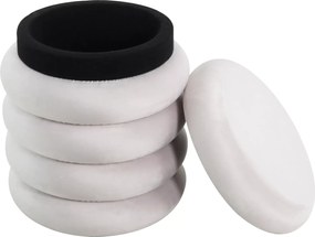 SI Calvi Velvet taburetka svetlo béžová