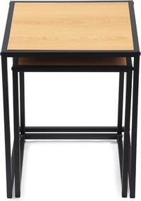 Odkladacie stolíky v súprave 2 ks v dekore duba 38x38 cm Noah – Bonami Essentials