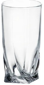 Crystal Bohemia Poháre QUADRO 350 ml, 6 ks