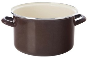 Orion Smaltovaný hrniec s lemom Brown, 4 l, 4 l
