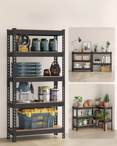 Dílenský regál Matys 75 cm hnědý/černý