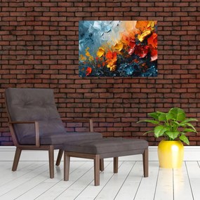 Obraz - Abstraktná maľba kvetov III. (70x50 cm)