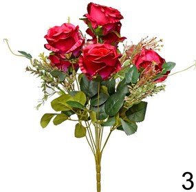 Kytica ruža 50cm červená 1001500C - Umelé kvety