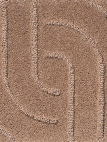 Vikosa, Kusový koberec Vikosa Arcura 106300 Brown kruh, 150x150 (priemer) kruh, hnedá, obývacia izba
