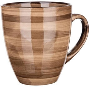 Banquet 6-dielna sada keramických hrnčekov PALAS, 400 ml, hnedá