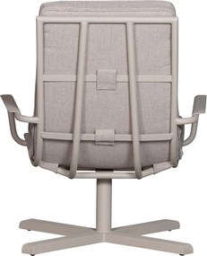 Svetlosivé kovové záhradné kreslo Coosa – Exotan