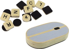 LEAN Toys Drevená tabuľa s kriedou v tvare notebooku