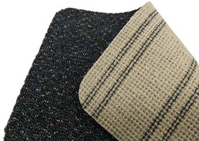 Timzo, Koberec metráž New Techno 3528 antracit, na mieru, šíře 4m,5m, čierna, ab (mriežka), chodba / predsieň