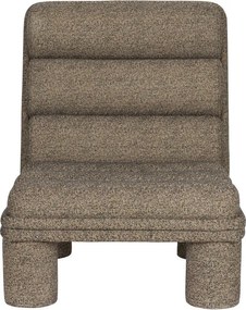 Taupe kreslo z textílie buklé Fern – Dutchbone