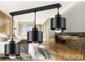 Luster na lanku 3xE27/35W/230V čierna