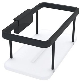 NIMCO Ki-14015-B-90 - Nástenná polica do sprchy KIBO matná čierna/biela