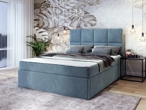 Kontinentálna posteľ WENDY s matracom a úložným priestorom Farba: Šedá, Veľkosť: 160 x 200 cm