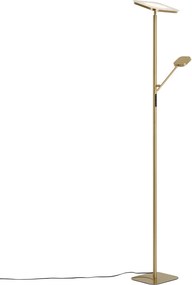 Moderná stojaca lampa mosadzná vrátane stmievateľnej LED - Divana