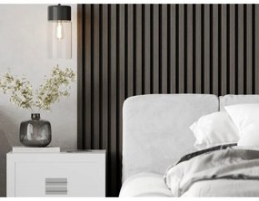 Mexen Lam-F, akustické stenové lamely 275 × 30 cm, plstený podklad 8 mm, technická dyha, dub ónyxový, S105-275307-3015-010