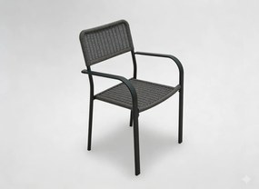 Garden Line HNEDÁ ZÁHRADNÁ STOLIČKA 60 x 55 x 82 CM