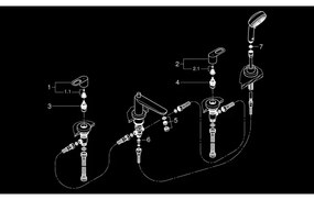 GROHE 2511900A - Vaňová batéria BAULOOP DN 20 lesklý chróm