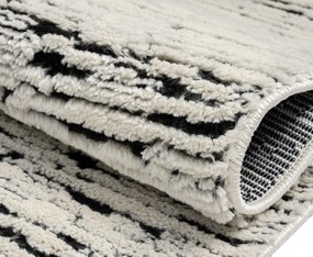 My Flair, Kusový koberec Moroccan Spirit schwarz, 200x290, čiernobiela, obývacia izba