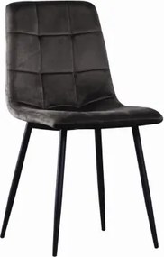 Jedálenská stolička Velvet, antracitová látka%
