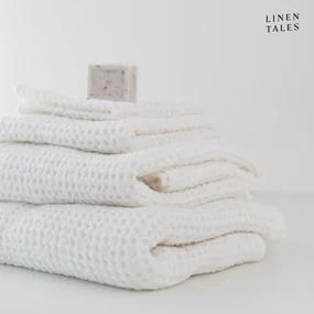 Biele uteráky a osušky v súprave 3 ks Honeycomb - Linen Tales