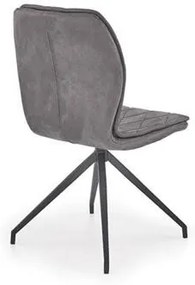 Jedálenská stolička JOHNY – ekokoža, sivá