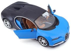 Maisto – Stavebnica – Bugatti Chiron, modrá, 1:24